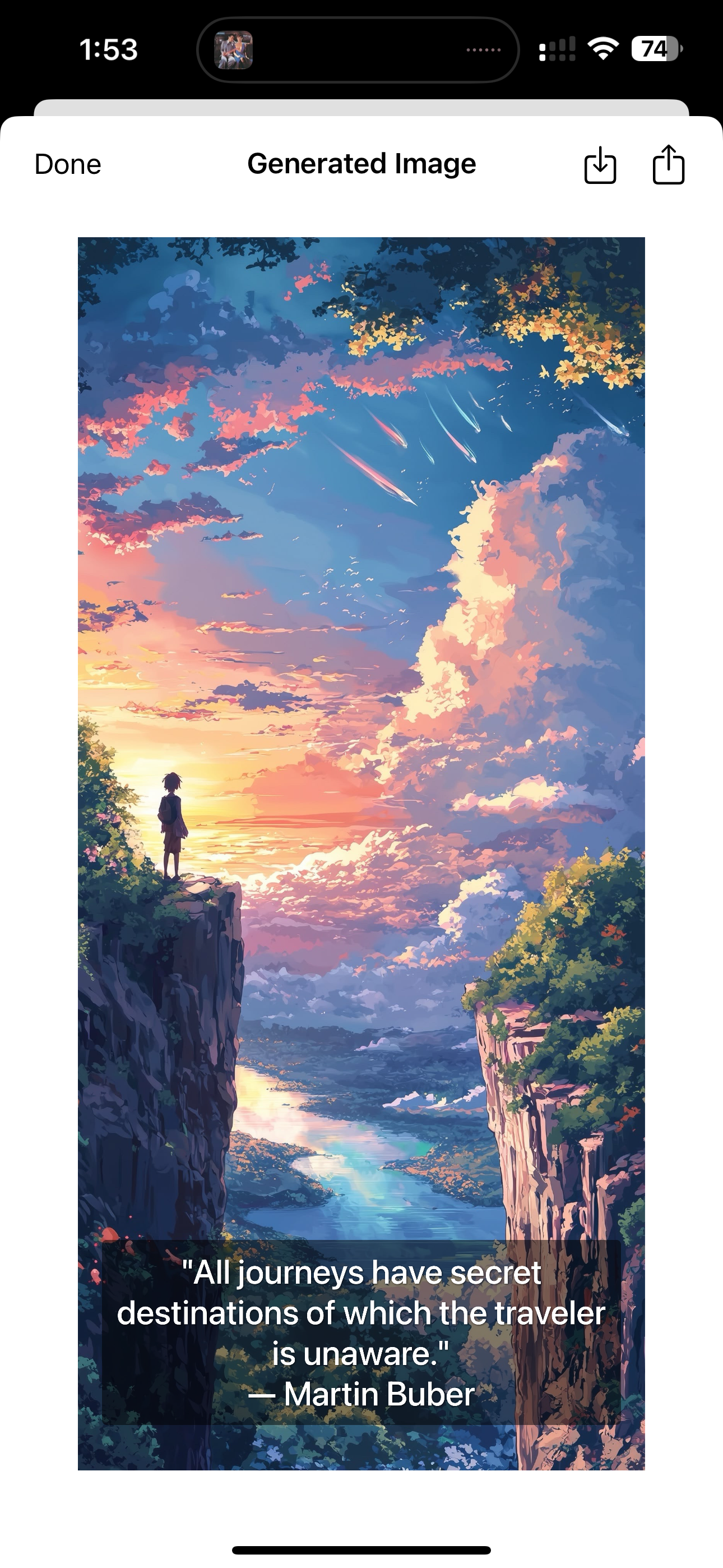 QuoteStash screenshot: more UI